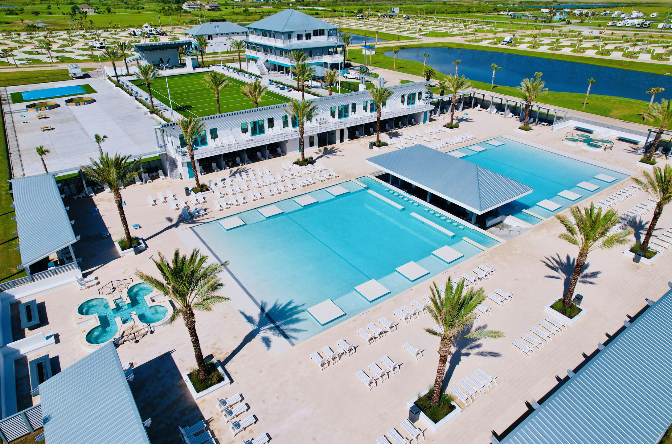 Margaritaville Bungalows Crystal Beach Residences Pool Overview