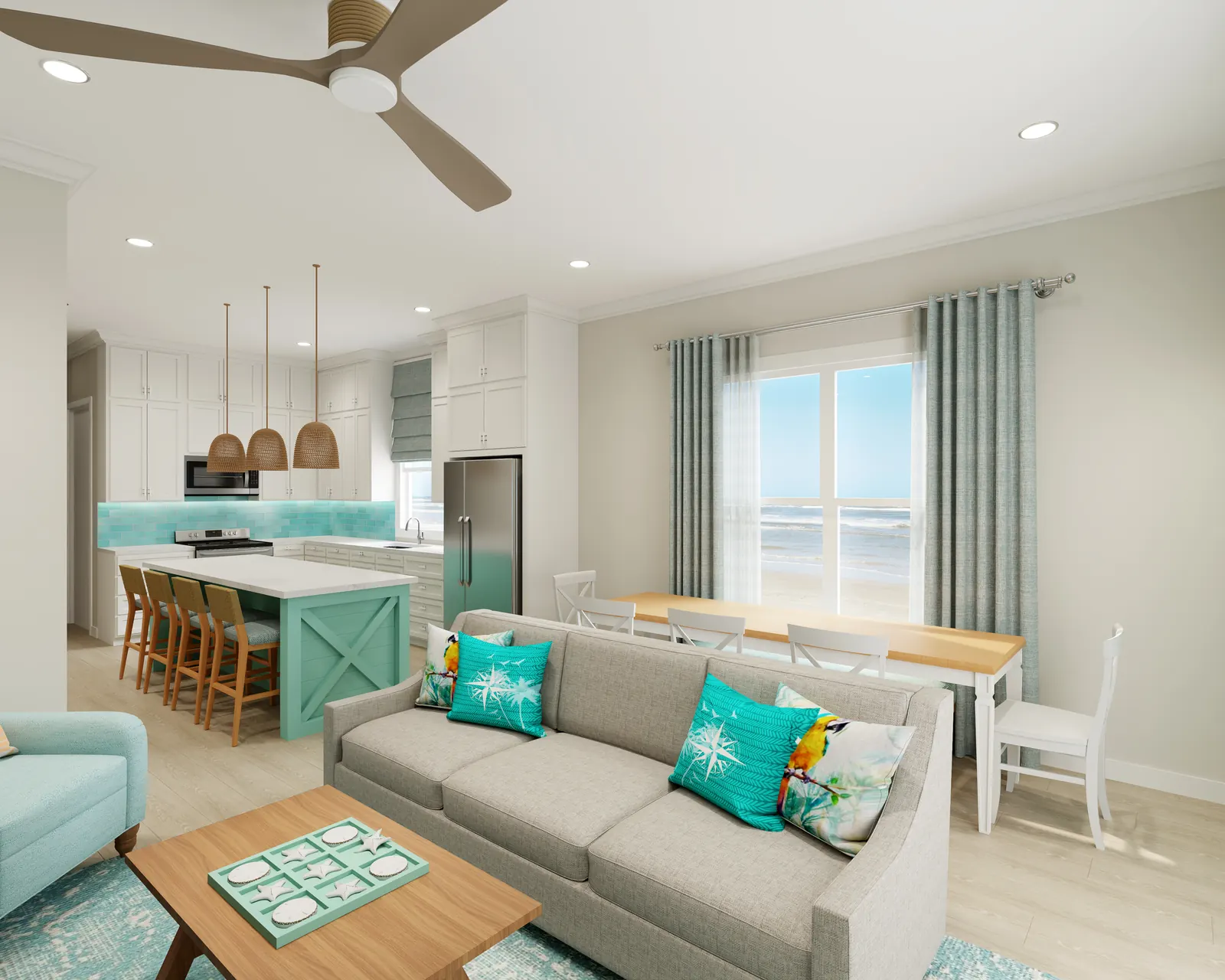 Calm Coastal living room
