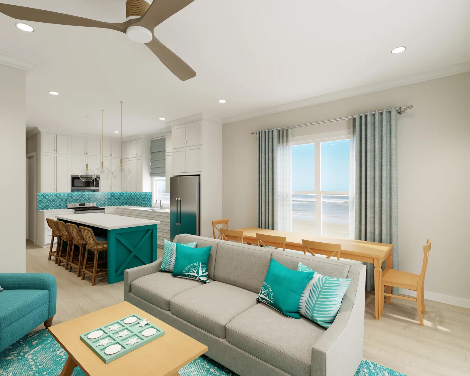 Escape to the Surf living room