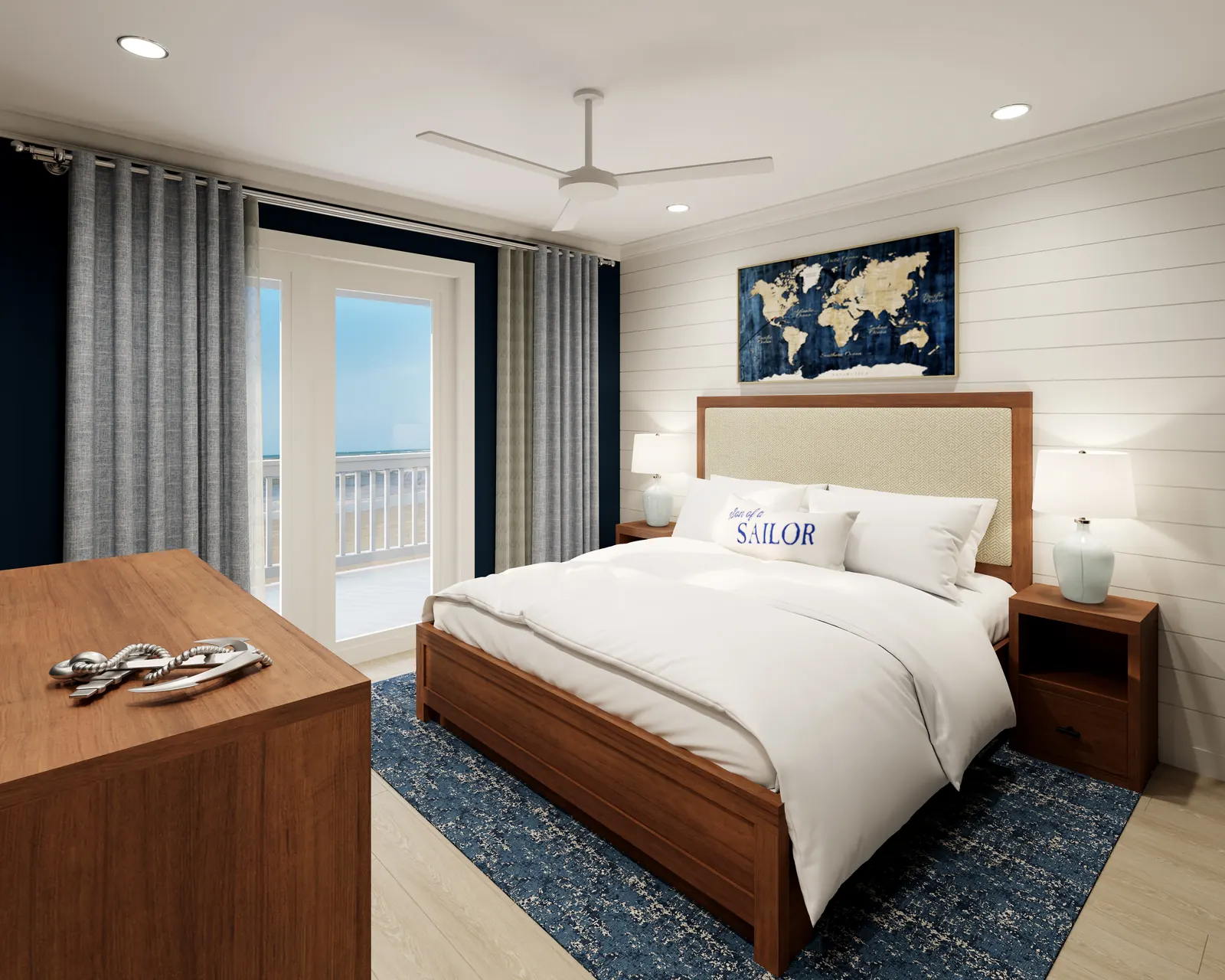 Son of a Sailor The primary bedroom