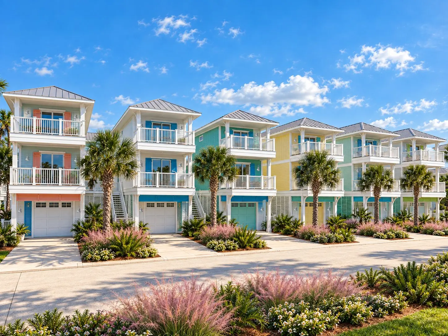 New homes on Seaside Drive