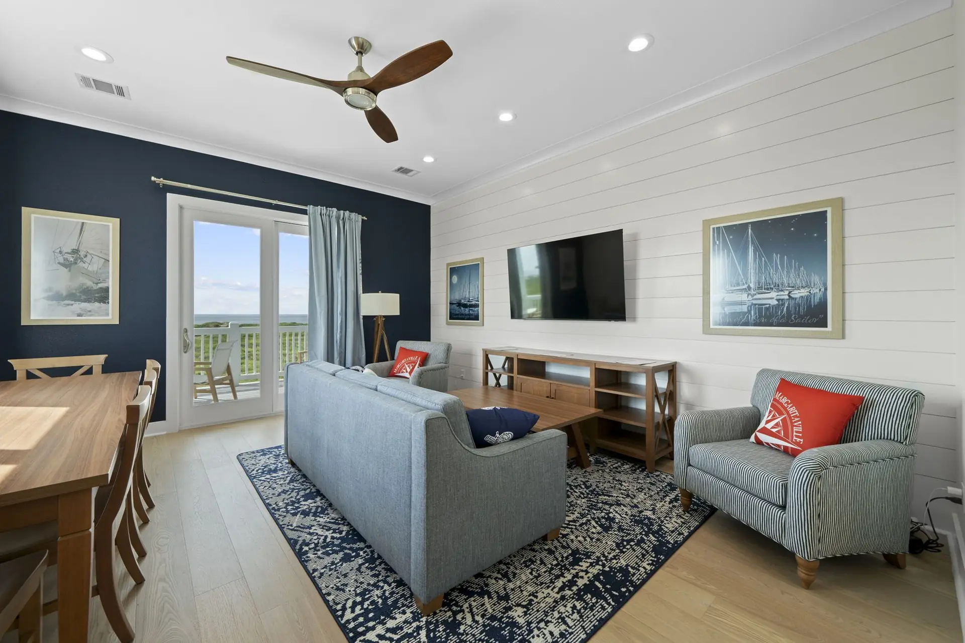 Coastal interiors, fully furnished