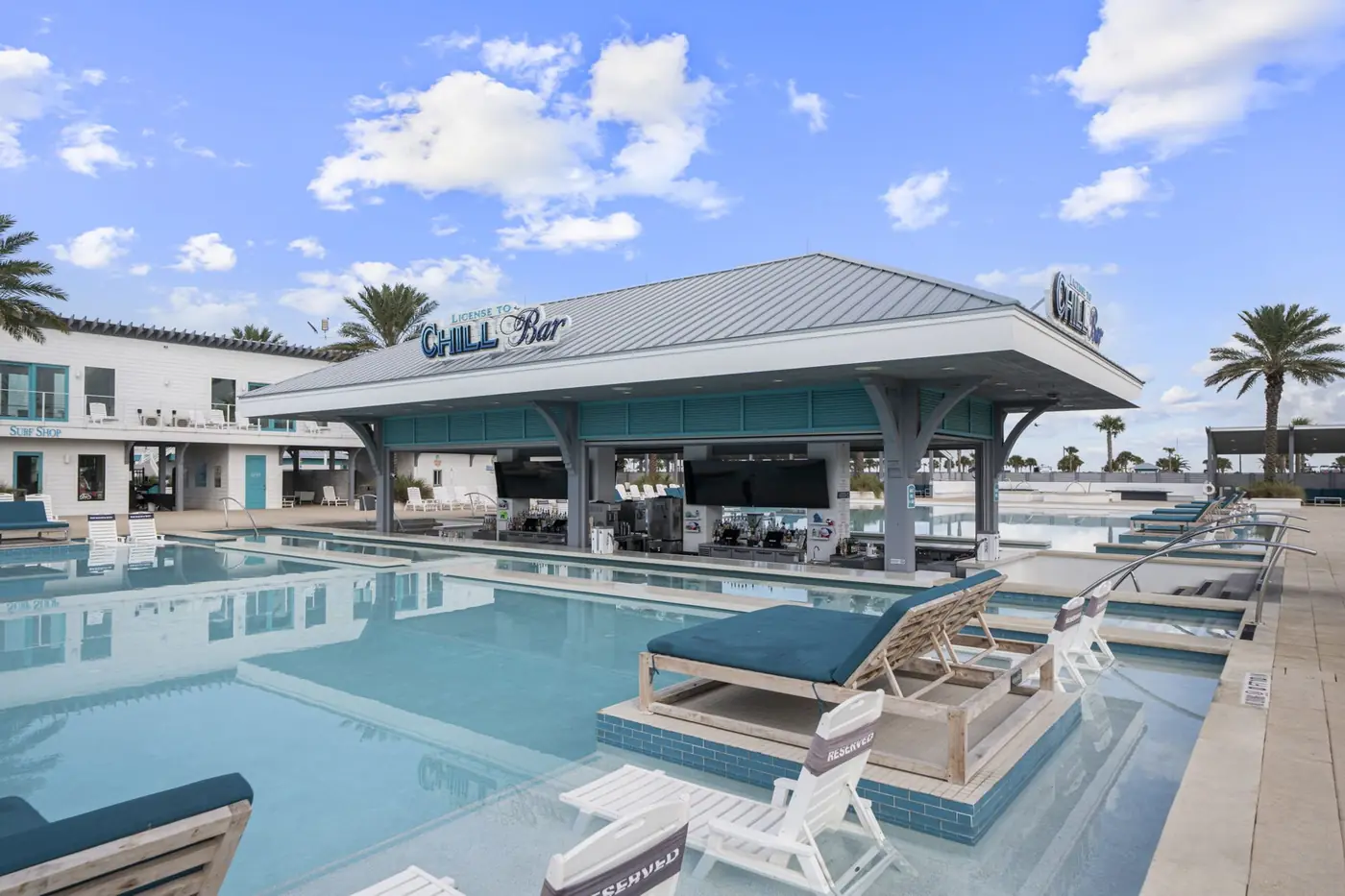 bb-pool License to Chill pool and Chill Bar at Camp Margaritaville